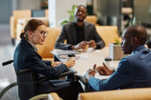 Female Leader in Business Meeting