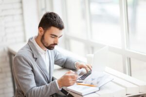 Businessman working